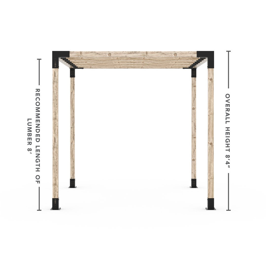Pergola Kit for 4x4 Wood Posts with KNECT 2x4 Top Rafter Brackets