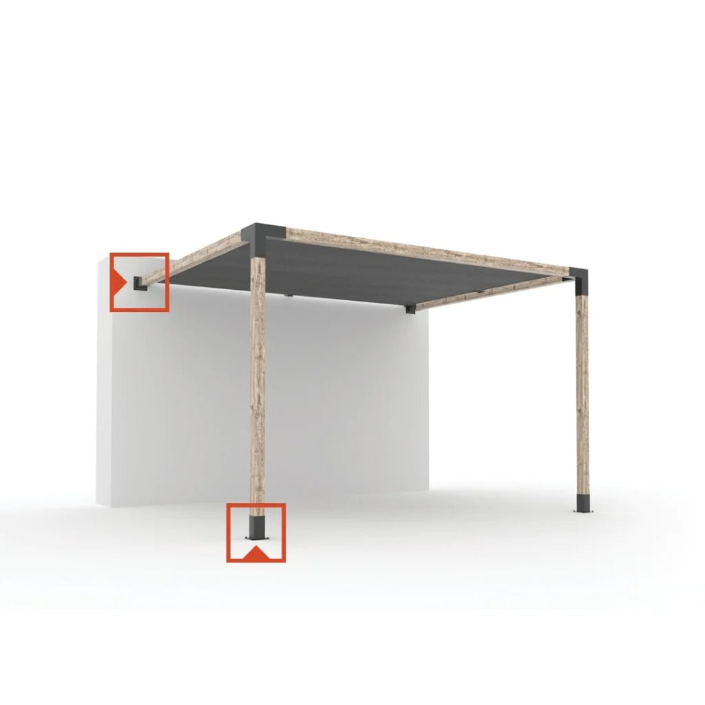 QUAD 30 + SOLO for 4x4 Wood Posts | 2 Pack