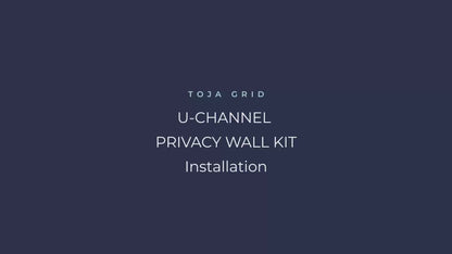 U Channel Privacy Wall Kit