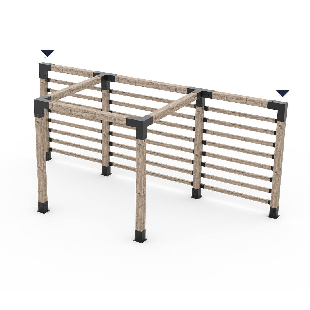 DUO L Bracket for 6x6 Wood Posts | 1 Pack 
