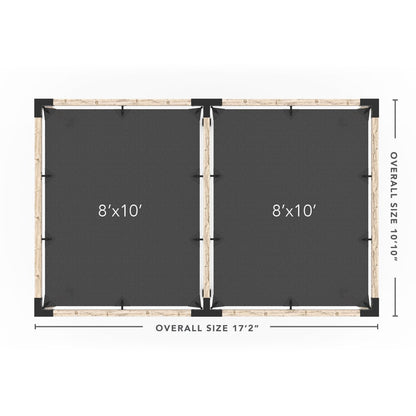 Toja Grid Double Pergola _10x16_graphite _10x16_crimson _10x16_denim _10x16_white