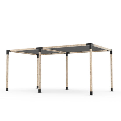 Toja Grid Double Pergola _10x18_graphite
