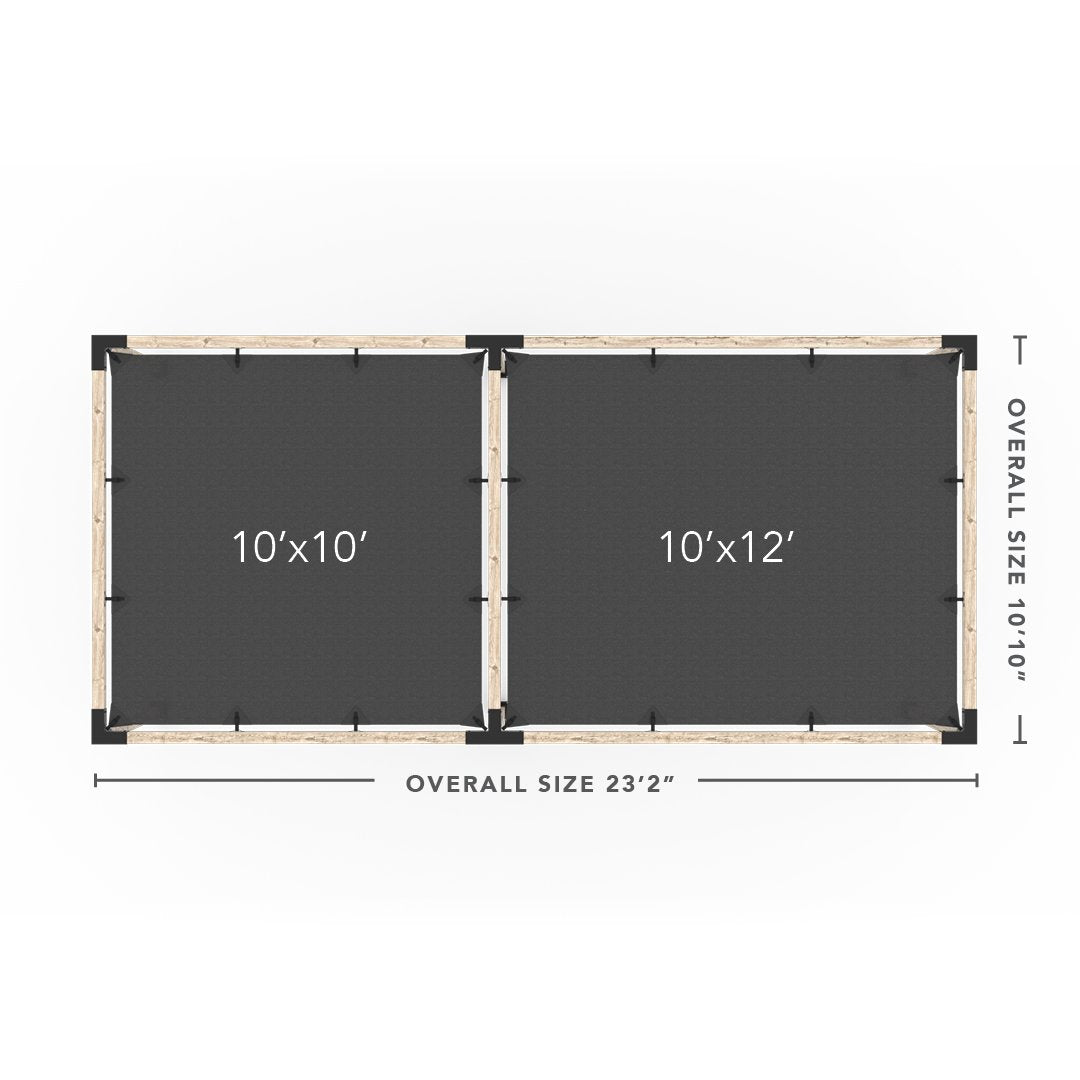 Toja Grid Double Pergola _10x22_graphite _10x22_crimson _10x22_denim _10x22_white