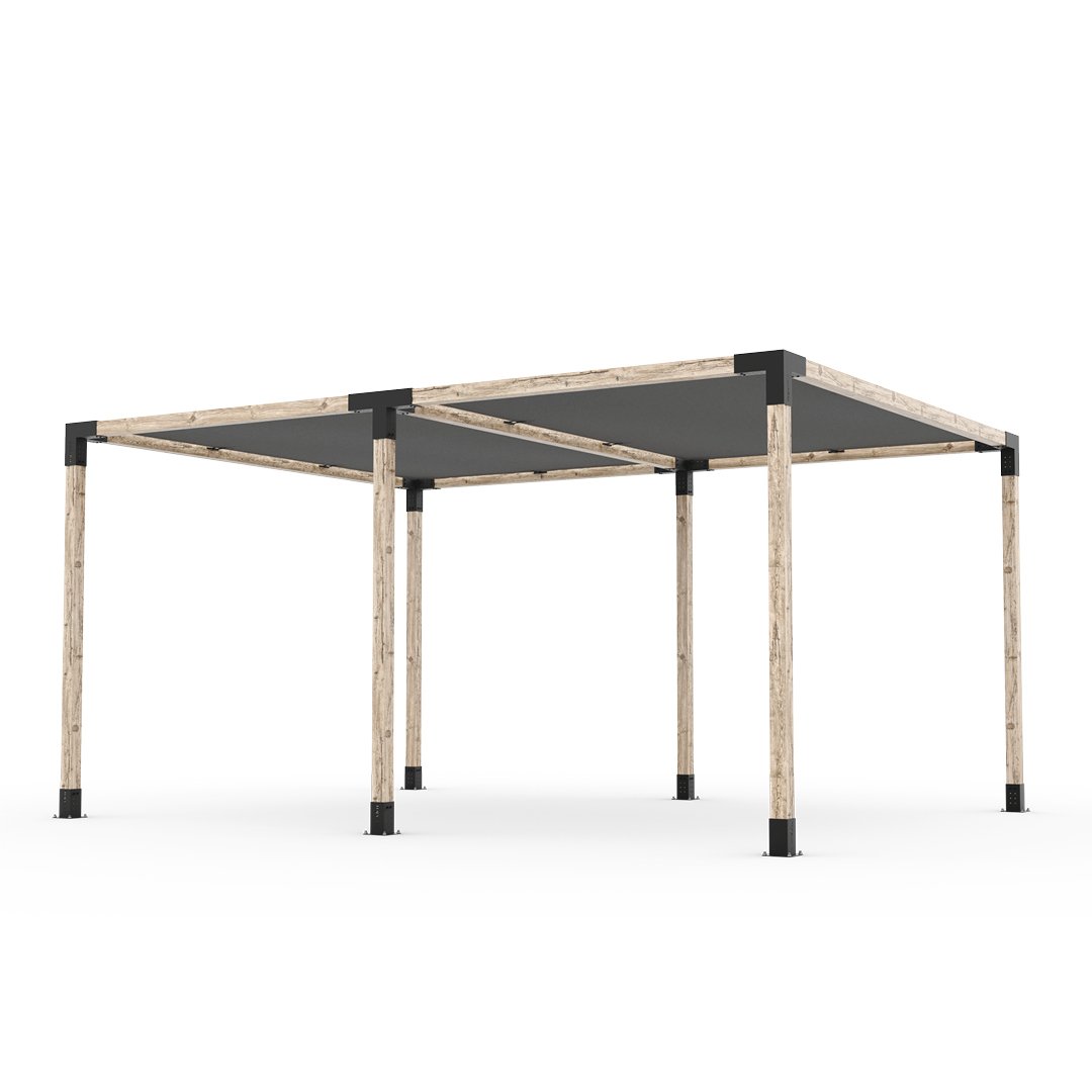 Toja Grid Double Pergola _12x16_graphite