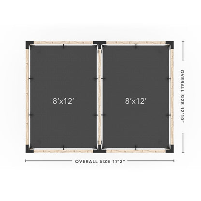Toja Grid Double Pergola _12x16_graphite _12x16_crimson _12x16_denim _12x16_white