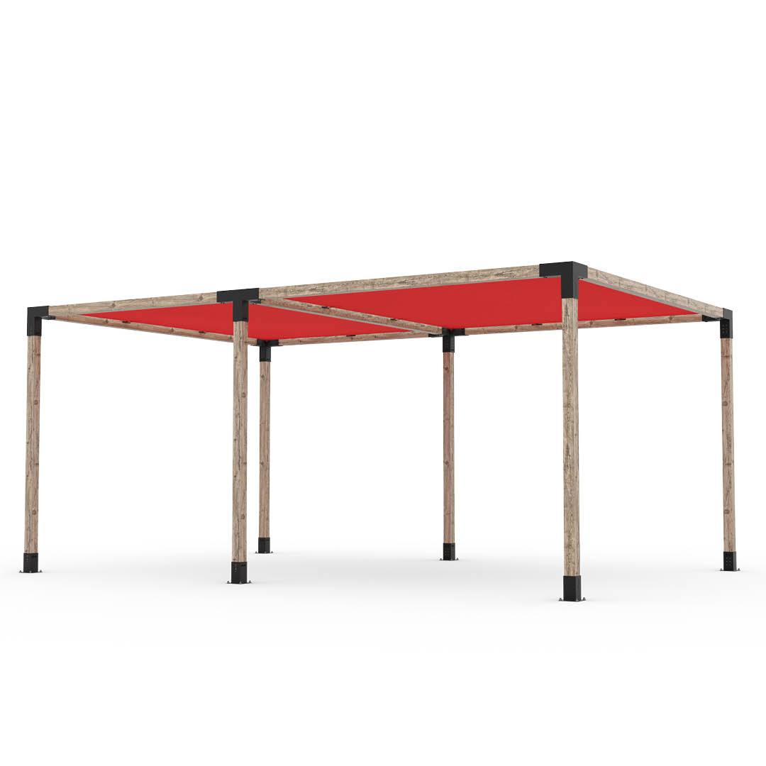 Toja Grid Double Pergola _12x18_crimson