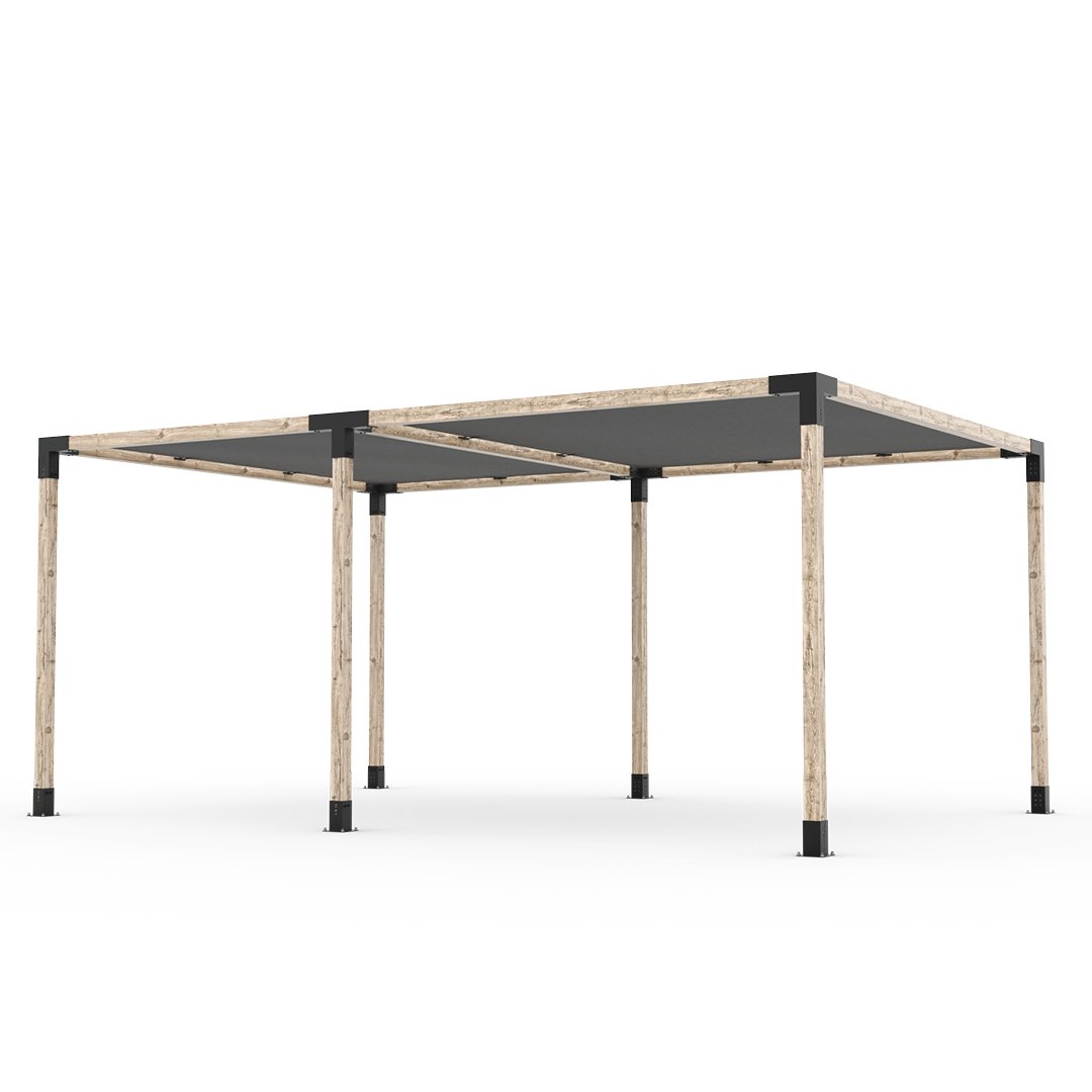 Toja Grid Double Pergola _12x18_graphite