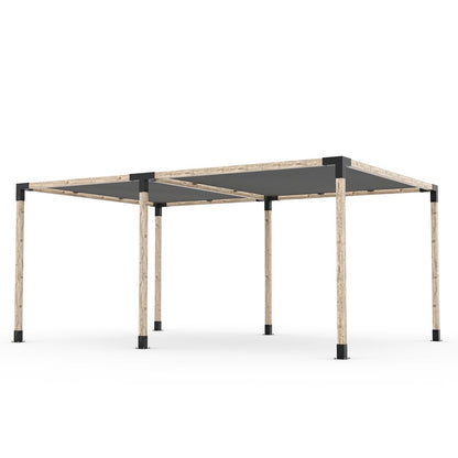 Toja Grid Double Pergola _12x18_graphite