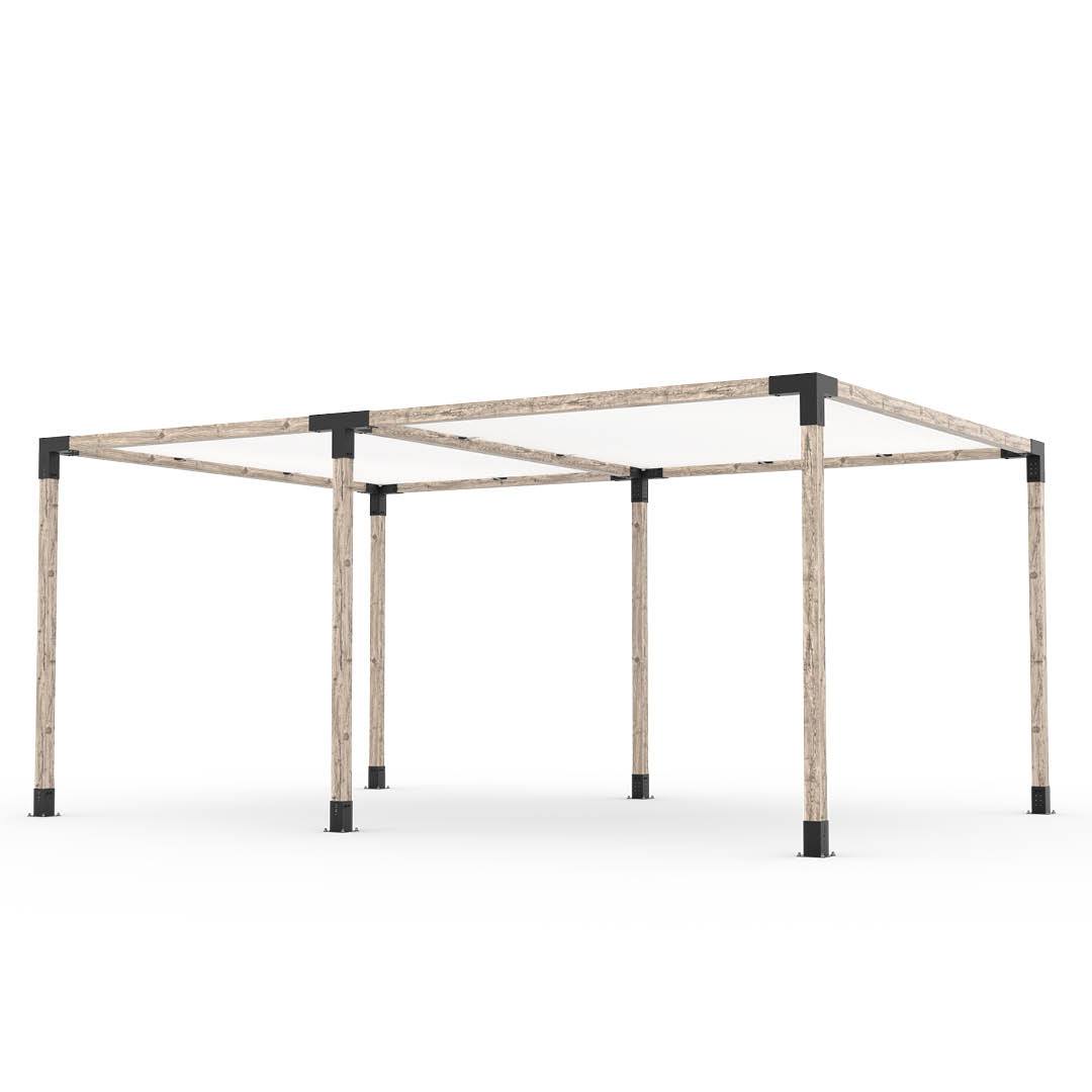Toja Grid Double Pergola _12x18_white