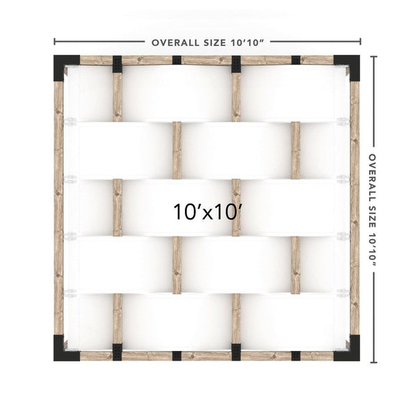 Toja Grid  Pergola _10x10_white