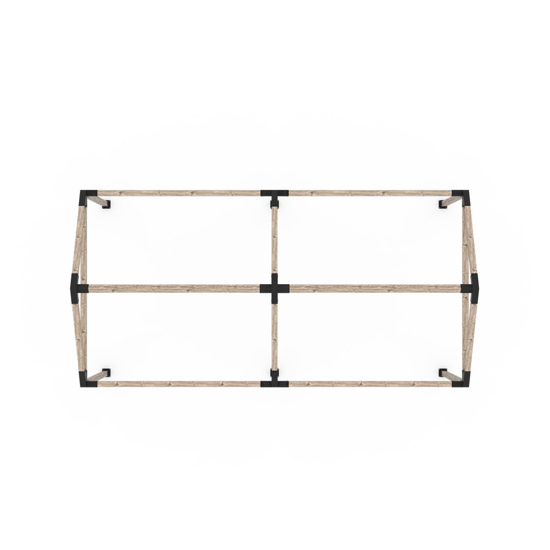 GRID 30 Double Pergola Kit for 4x4 Wood Posts
