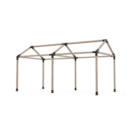 GRID 30 Double Pergola Kit for 4x4 Wood Posts