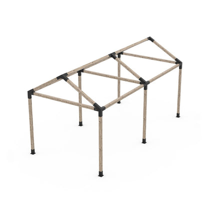 GRID 30 Double Pergola Kit for 4x4 Wood Posts