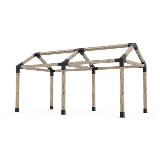 GRID 30 Double Pergola Kit for 6x6 Wood Posts
