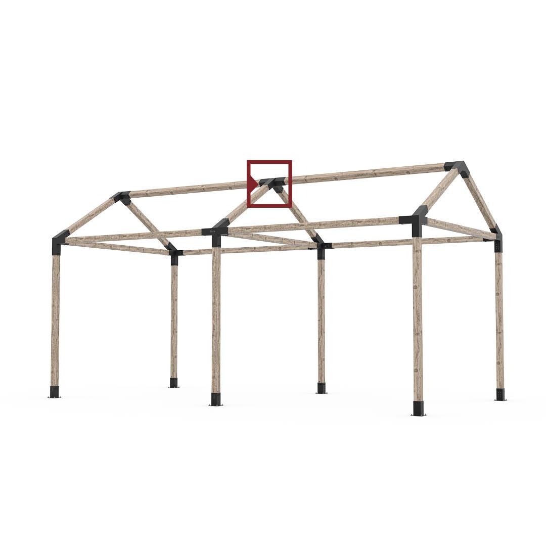 PEAK QUAD 30 for 4x4 Wood Posts | 1 Pack