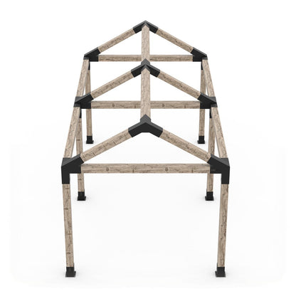GRID 30 Double Pergola Kit for 6x6 Wood Posts