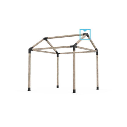 PEAK TRIO 30 for 4x4 Wood Posts | 2 Pack