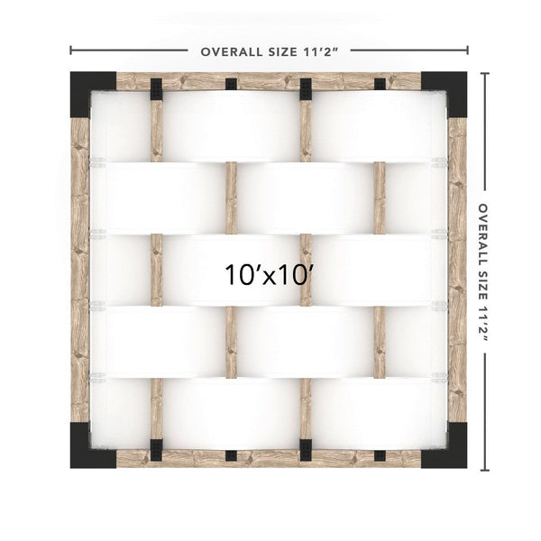Toja Grid  Pergola _10x10_white