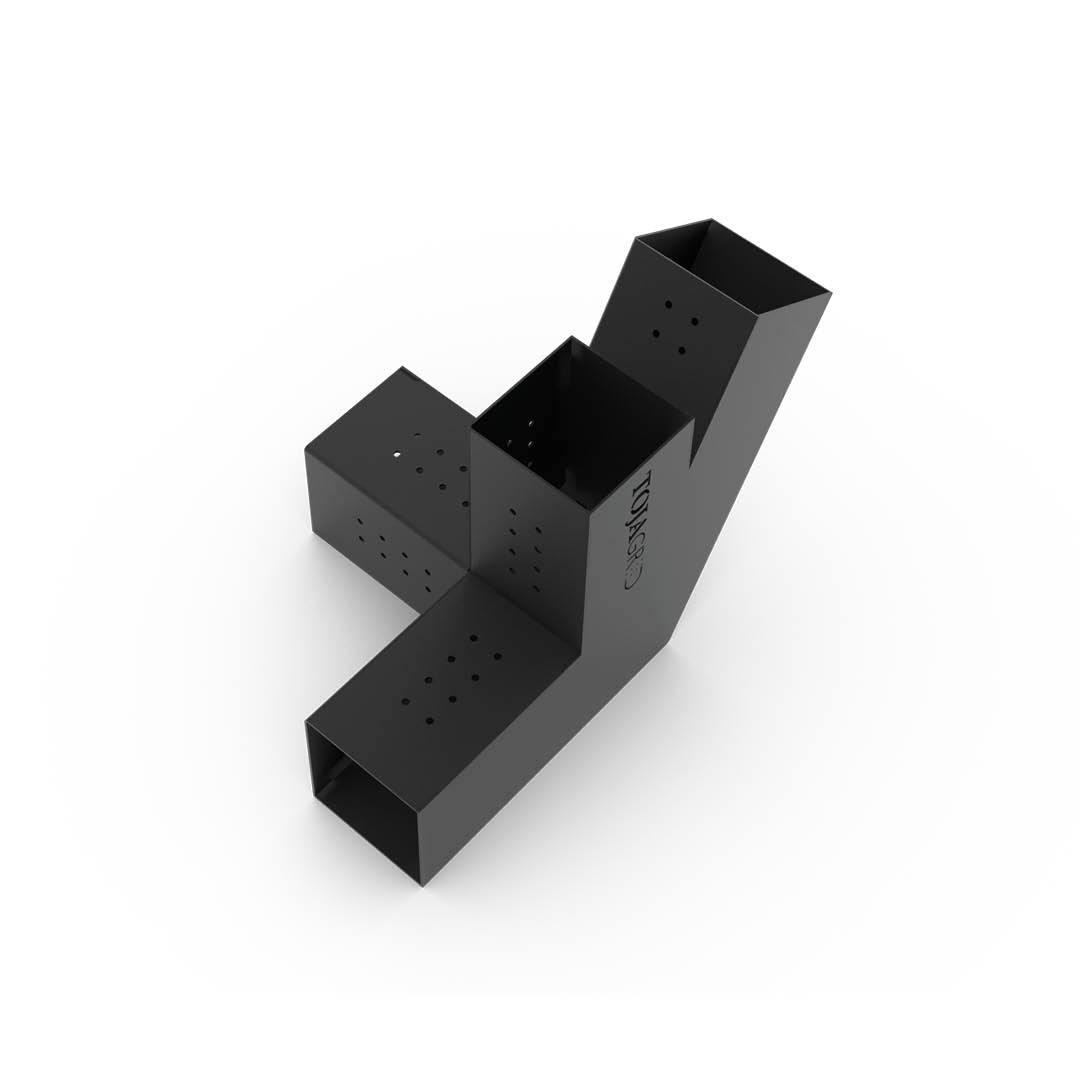 Toja Tri TRIO 30 Right for 6x6 Wood Posts | Toja Grid – Toja Grid Dealer Portal