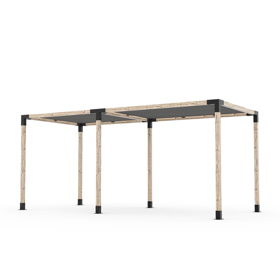 Toja Grid Double Pergola _8x18_graphite