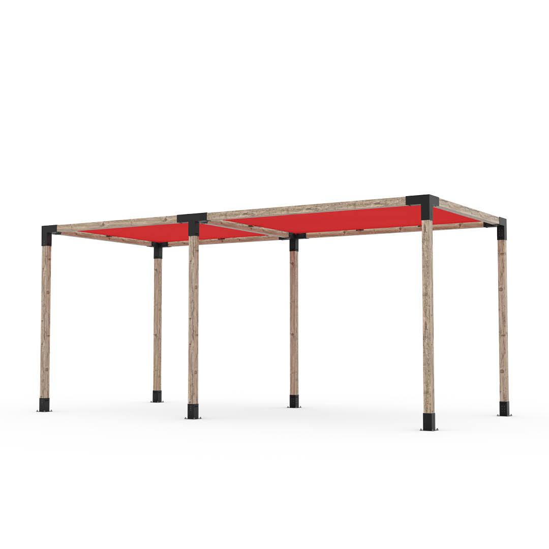 Toja Grid Double Pergola _8x18_crimson