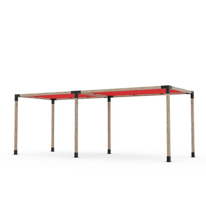 Toja Grid Double Pergola _8x22_crimson