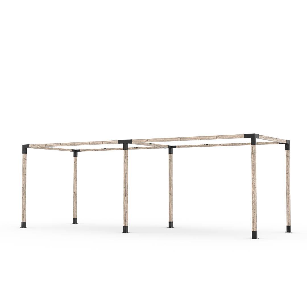 Toja Grid Double Pergola _8x24_white