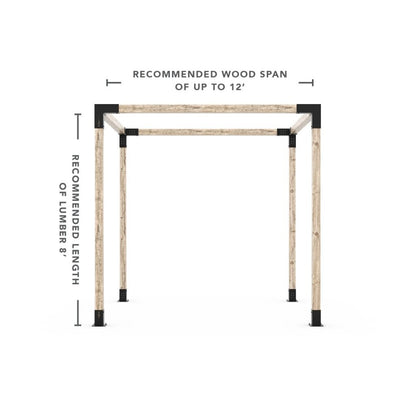 Any Size Pergola Kit for 4x4 Wood Posts