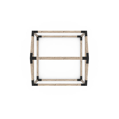 GRID 30 Single Pergola Kit with Base for 4x4 Wood Posts