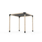 Pergola Kit With Shade Sail For 4X4 Wood Posts _8x8_graphite