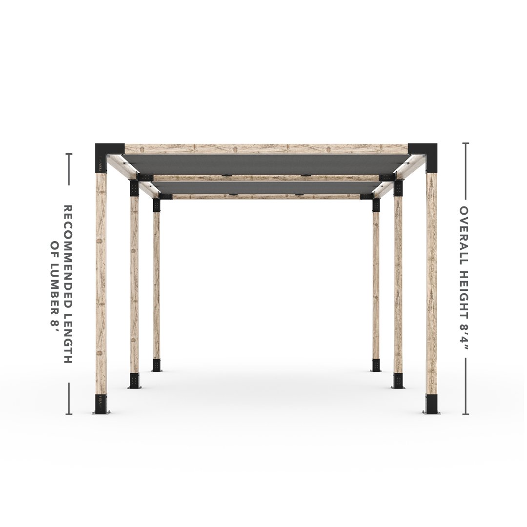 Toja Grid Double Pergola _10x24_graphite _10x24_crimson _10x24_denim _10x24_white