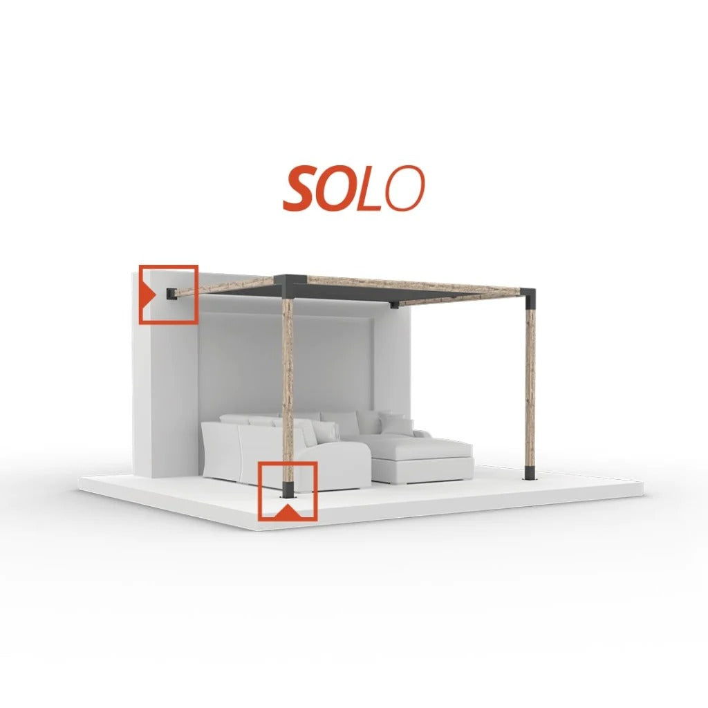 QUAD 30 + SOLO for 4x4 Wood Posts | 2 Pack