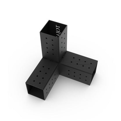 Trio 3 Arm Pergola Corner Bracket For 4X4 Wood Posts | 2 Pack Metal Part