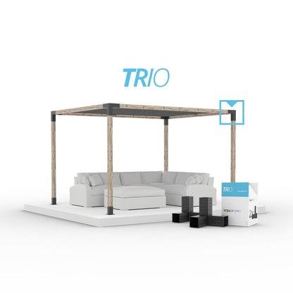 Trio 3 Arm Pergola Corner Bracket For 4X4 Wood Posts | 2 Pack Metal Part